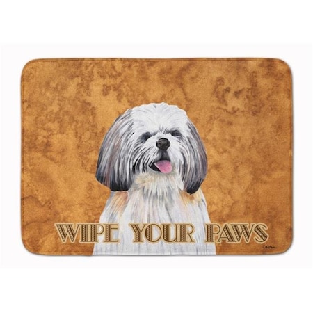 Carolines Treasures Carolines Treasures SC9128RUG Shih Tzu Wipe Your Paws Machine Washable Memory Foam Mat SC9128RUG